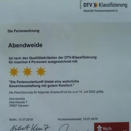 Abendweide Häusern